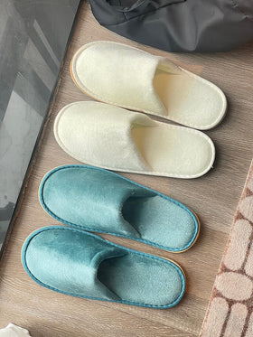 GONG GONG slippers in washing machine indicating easy cleanup and reuse
