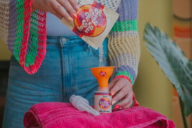 Good Ass Hair Day application in use at roots for instant fresh volume