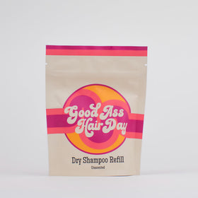 Good Ass Hair Day front packaging showing refill pouch and eco benefit