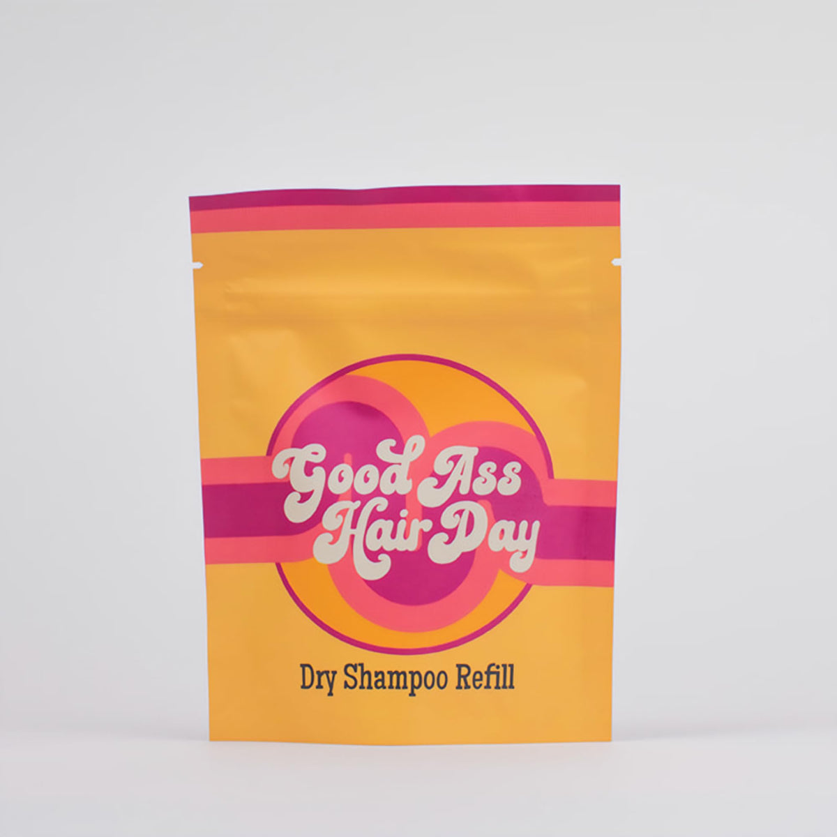Good Ass Hair Day front packaging showing vanilla refill and eco benefits