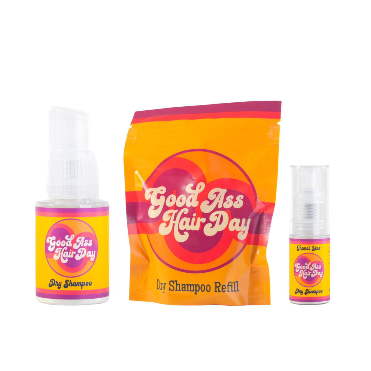 Good Ass Hair Day compact refill in travel kit for on-the-go refreshes