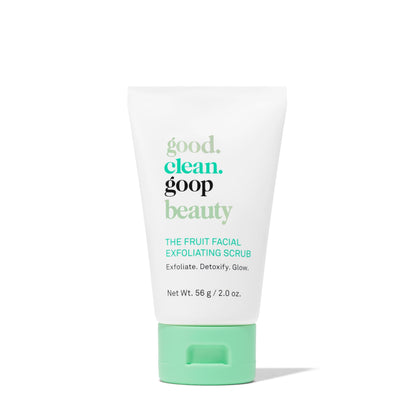good.clean.goop front tube showing product branding and travel-ready size benefit