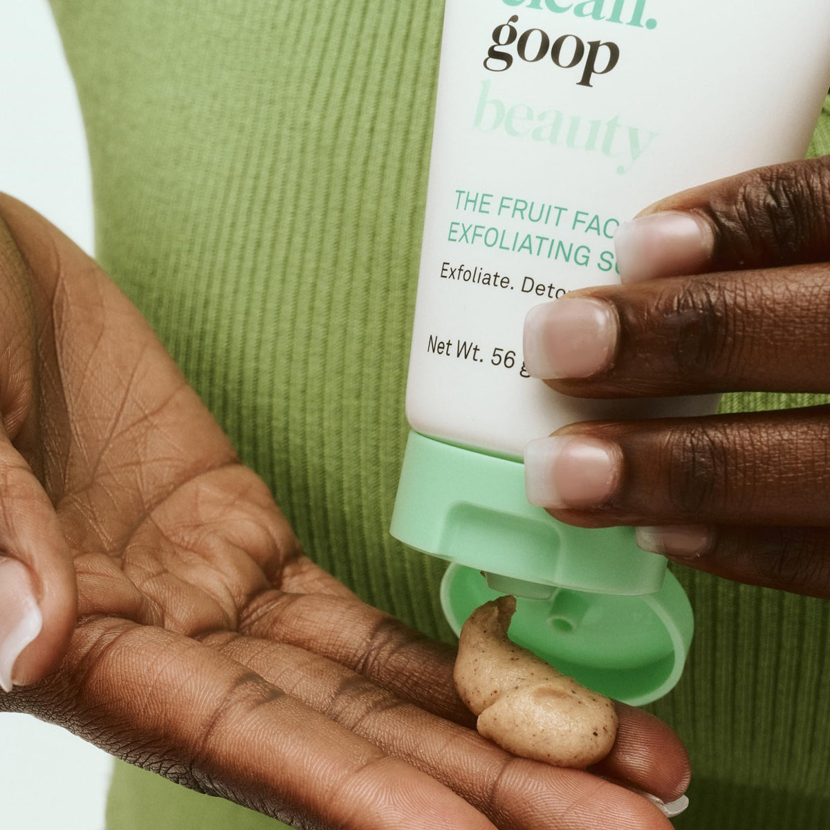 good.clean.goop close-up grape seed particles for smooth-skin polishing benefit