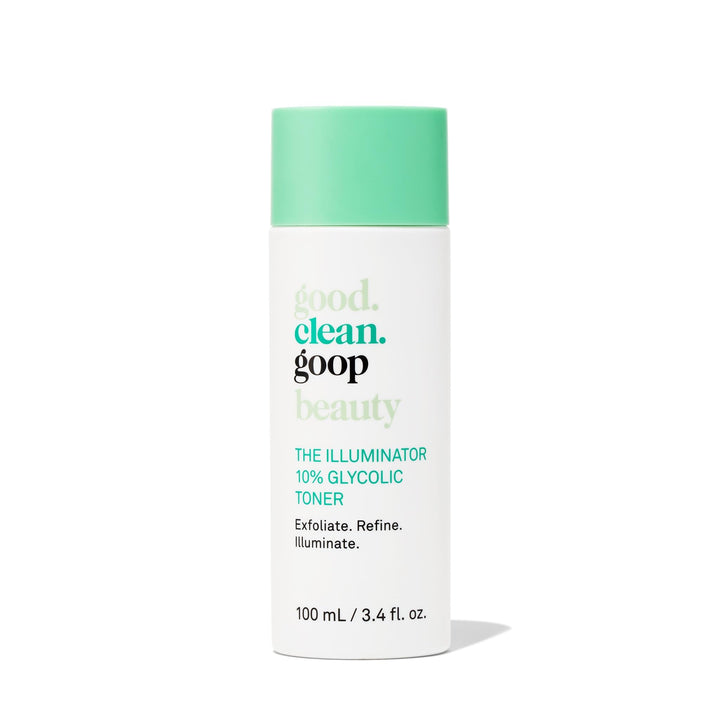 good.clean.goop front bottle showing product and benefit clarifying skin