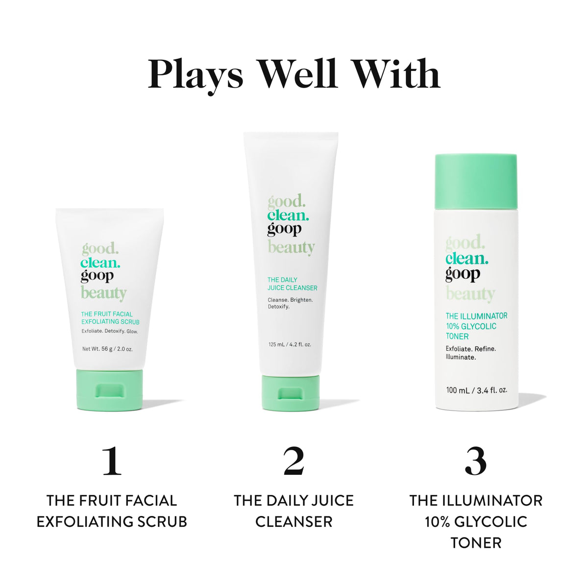 good.clean.goop before and after skin texture improvement visual