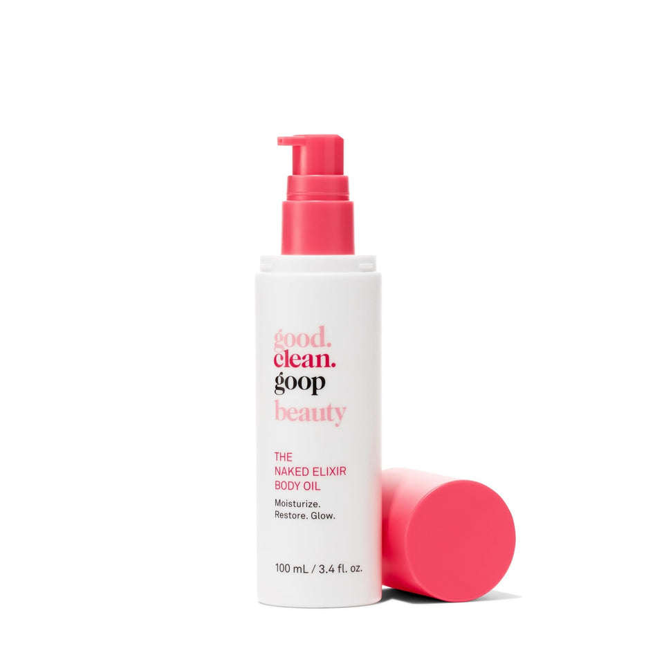 good.clean.goop front packaging showing bottle and label benefits
