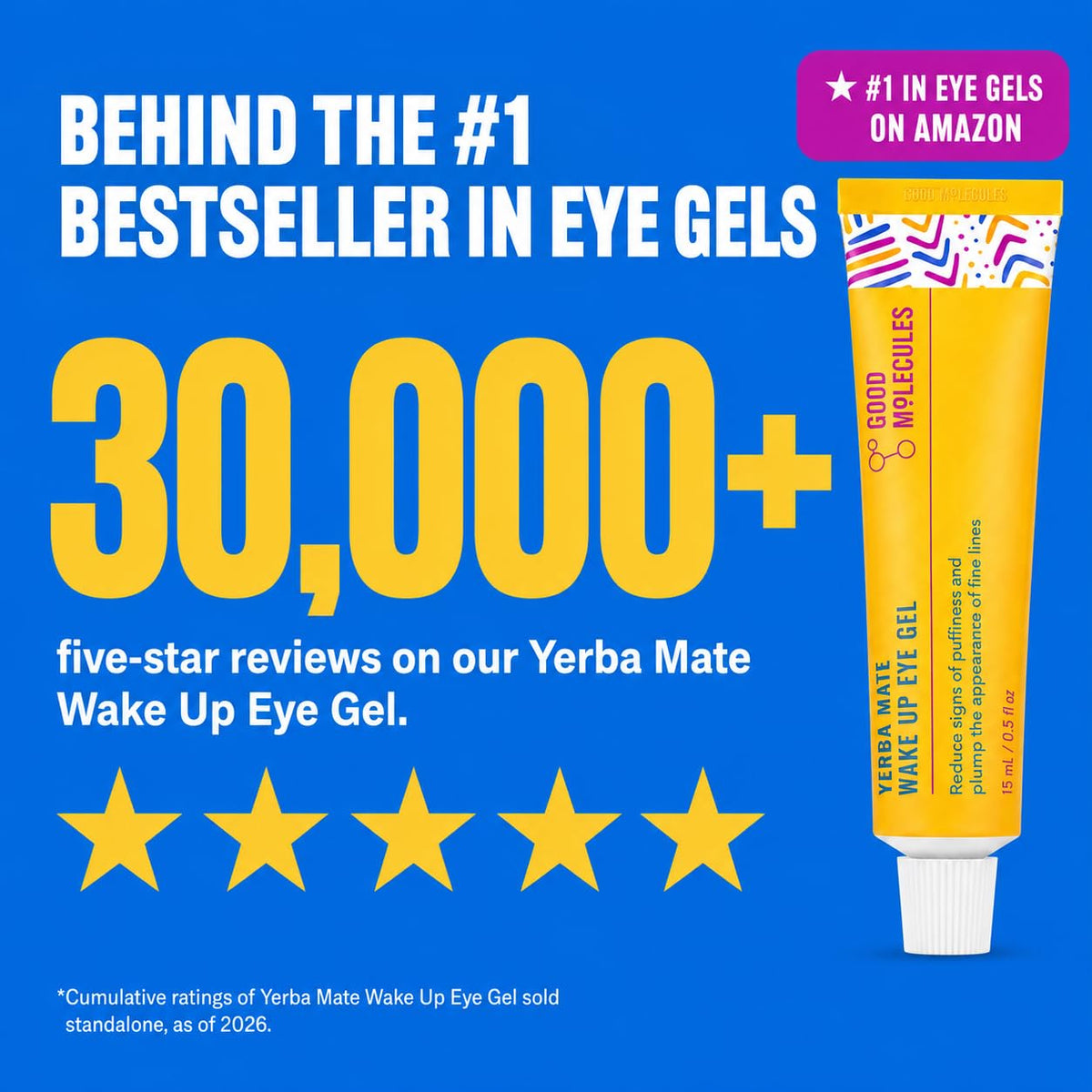 Good Molecules applying patch under eye demonstrating instant cooling effect