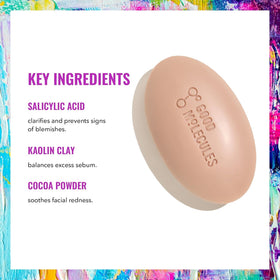 Good Molecules rich lather in hand demonstrating effective cleansing and easy spread