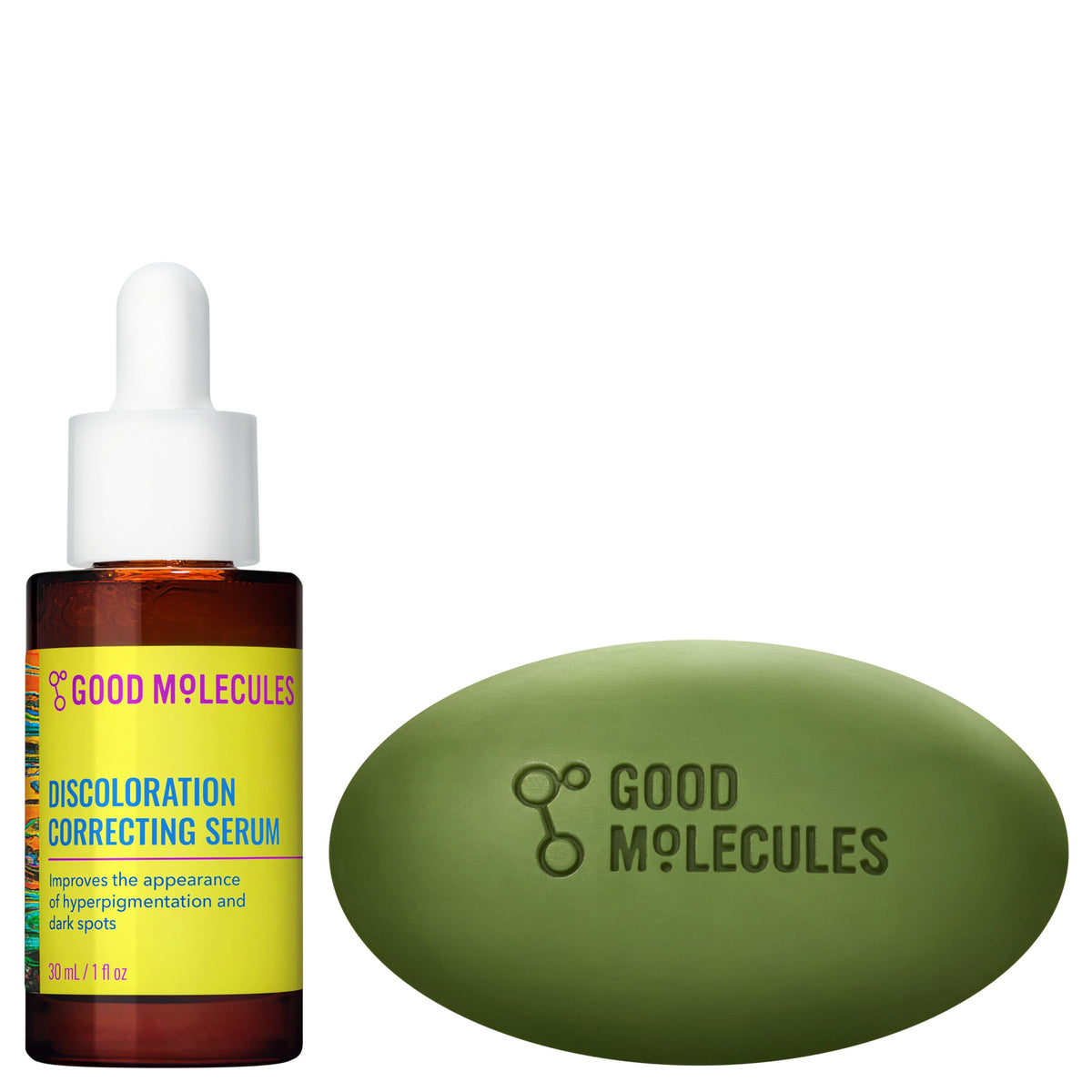 Good Molecules front packaging showboth products and set benefit