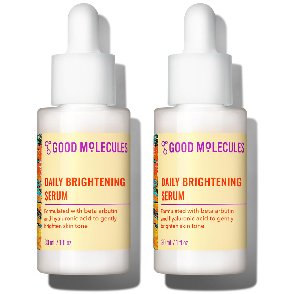 Good Molecules front packaging showing two bottles and clear benefits
