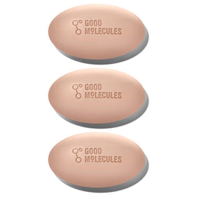Good Molecules front packaging showing triple bar pack and clean design benefit clear routine