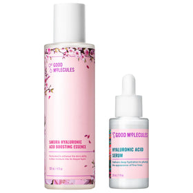 Good Molecules duo front packaging showing both bottles and hydration benefits