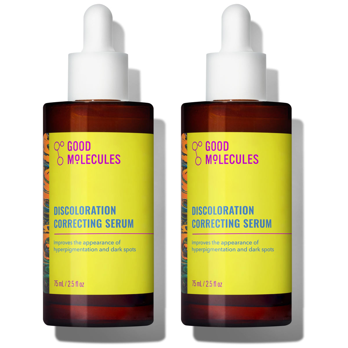 Good Molecules front packaging showing dual 75 ml bottles for value