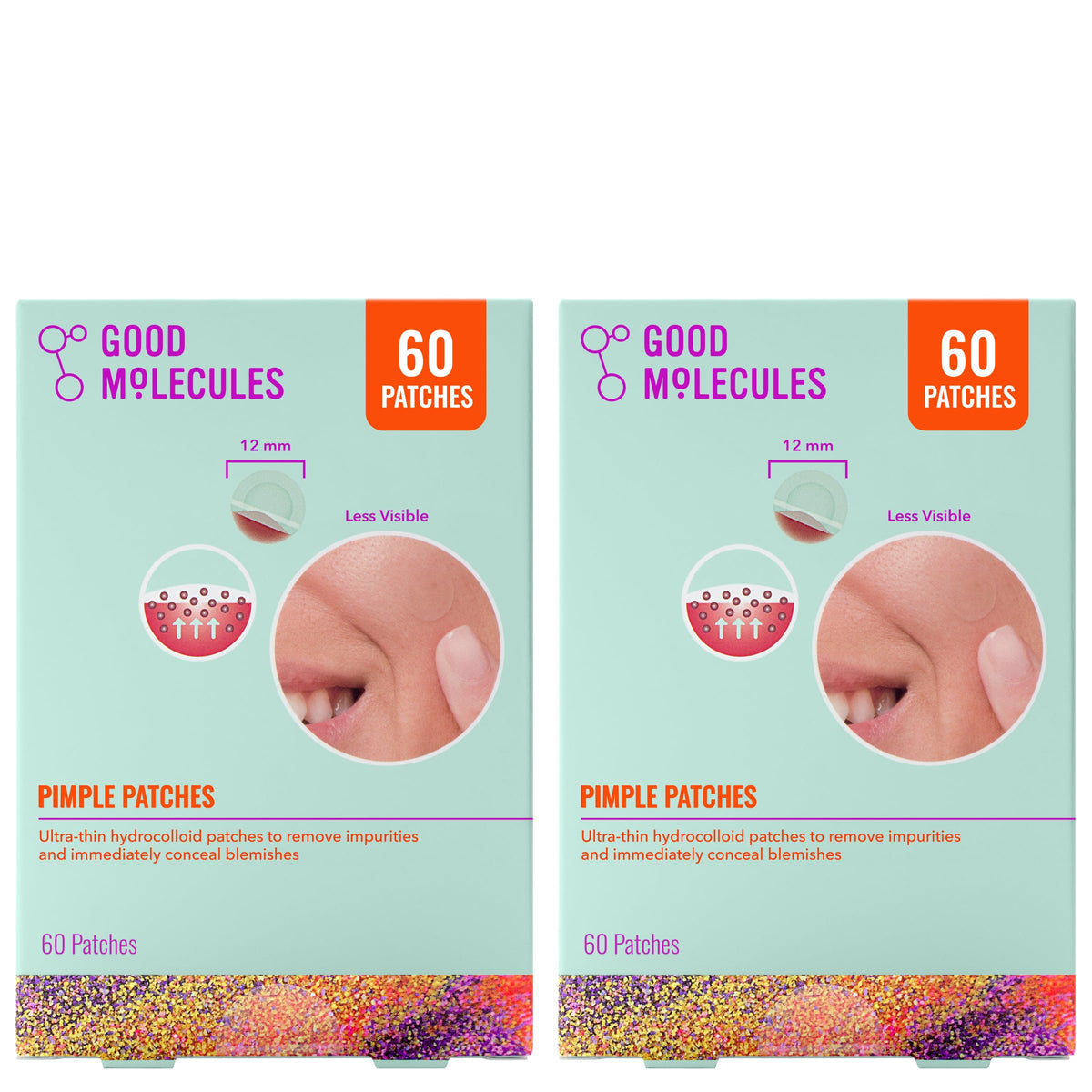 Good Molecules front packaging showing 120 patches and benefits