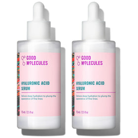 Good Molecules front packaging showing two 75 ml bottles and brand clarity