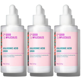 Good Molecules front packaging showing bottle and label benefit hydration