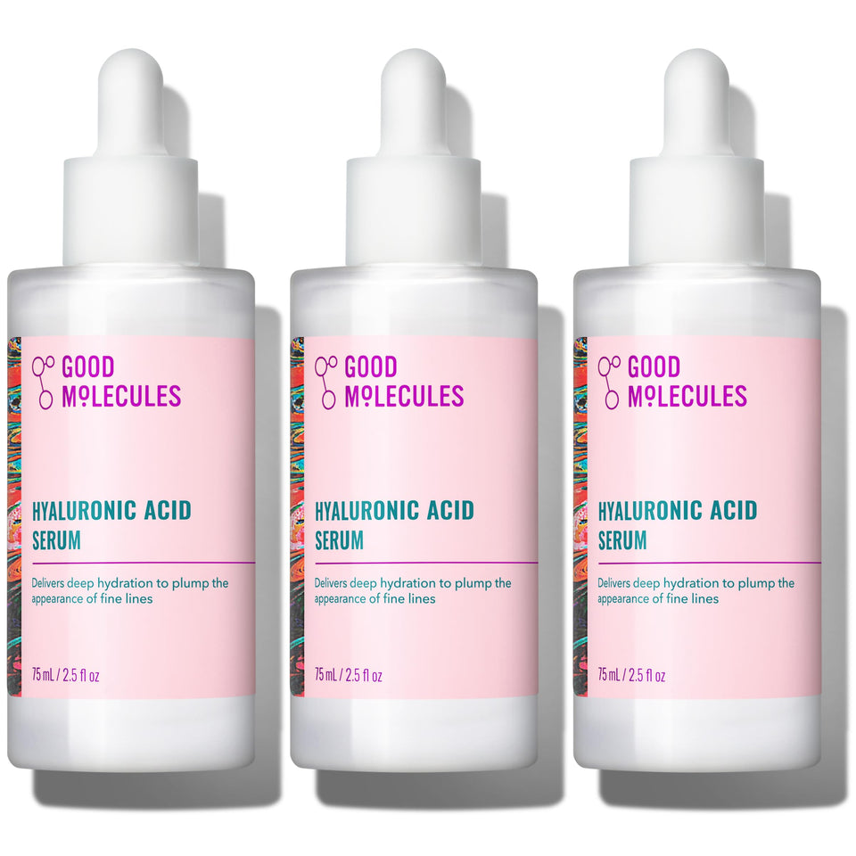 Good Molecules front packaging showing bottle and label benefit hydration