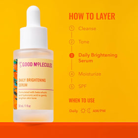 Good Molecules label close-up displaying key ingredients and pH 5.32