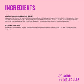 Good Molecules duo on bathroom counter in routine highlighting layered hydration