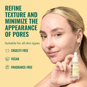 Good Molecules dropper with serum texture highlighting fast absorption