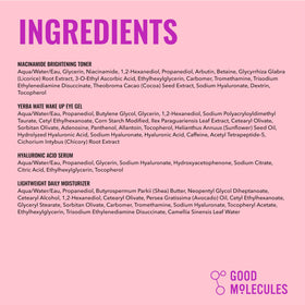 Good Molecules silicone-free priming moisturizer swatched in palm for smooth base