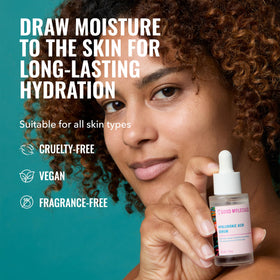 Good Molecules dropper dispensing clear serum for controlled application