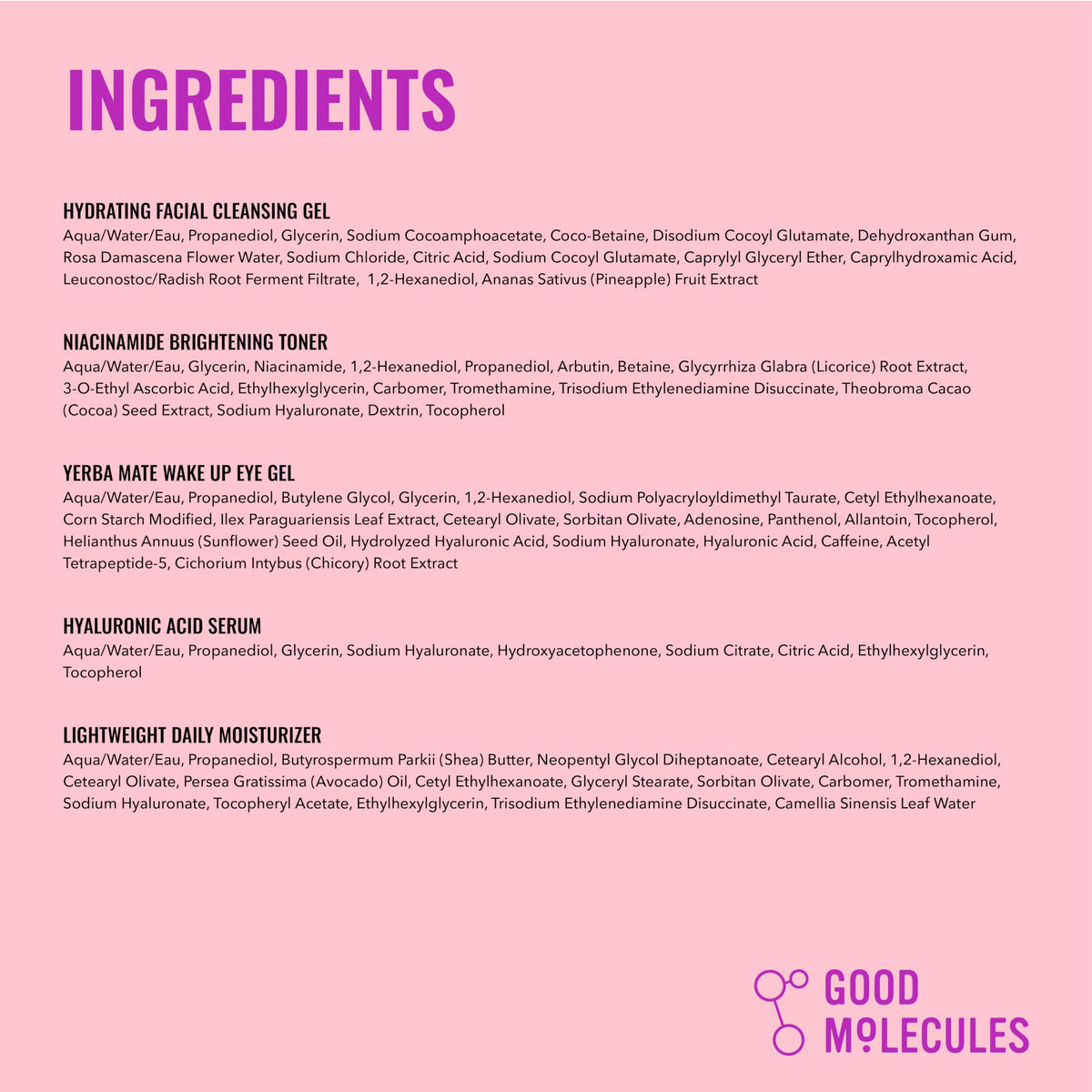 Good Molecules size comparison in hand showing travel-friendly product dimensions