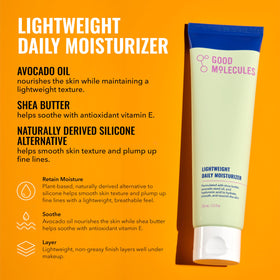 Good Molecules travel-friendly sizes compared to passport for routine convenience