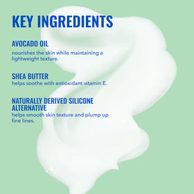 Good Molecules cream spread on hand showing lightweight texture and quick absorption