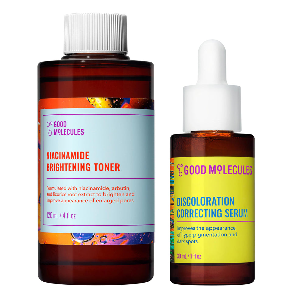 Good Molecules front packaging showing both bottles and kit benefits