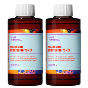 Good Molecules front view of twin bottles showing product packaging and clarity benefit