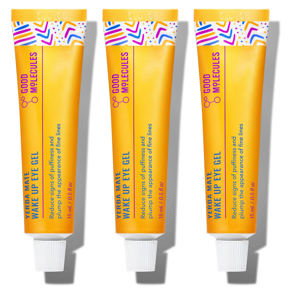 Good Molecules front packaging showing trio of 15ml tubes and clear labeling for convenience