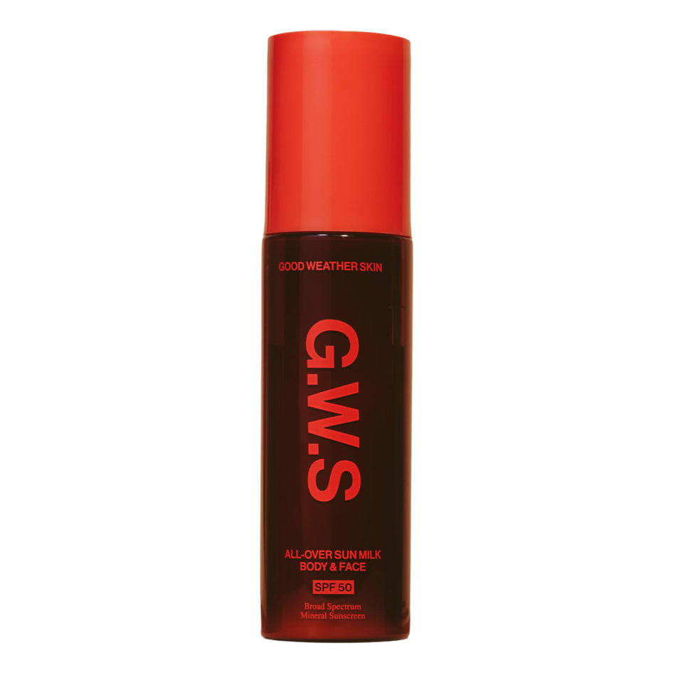Good Weather Skin front packaging showing SPF 50 and clean design for confident protection