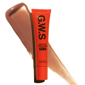Good Weather Skin front packaging of Iced Coffee gloss shows modern neutral shade and SPF benefit