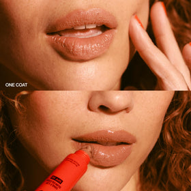 Good Weather Skin gloss applied outdoors to show SPF protection and natural-looking shine