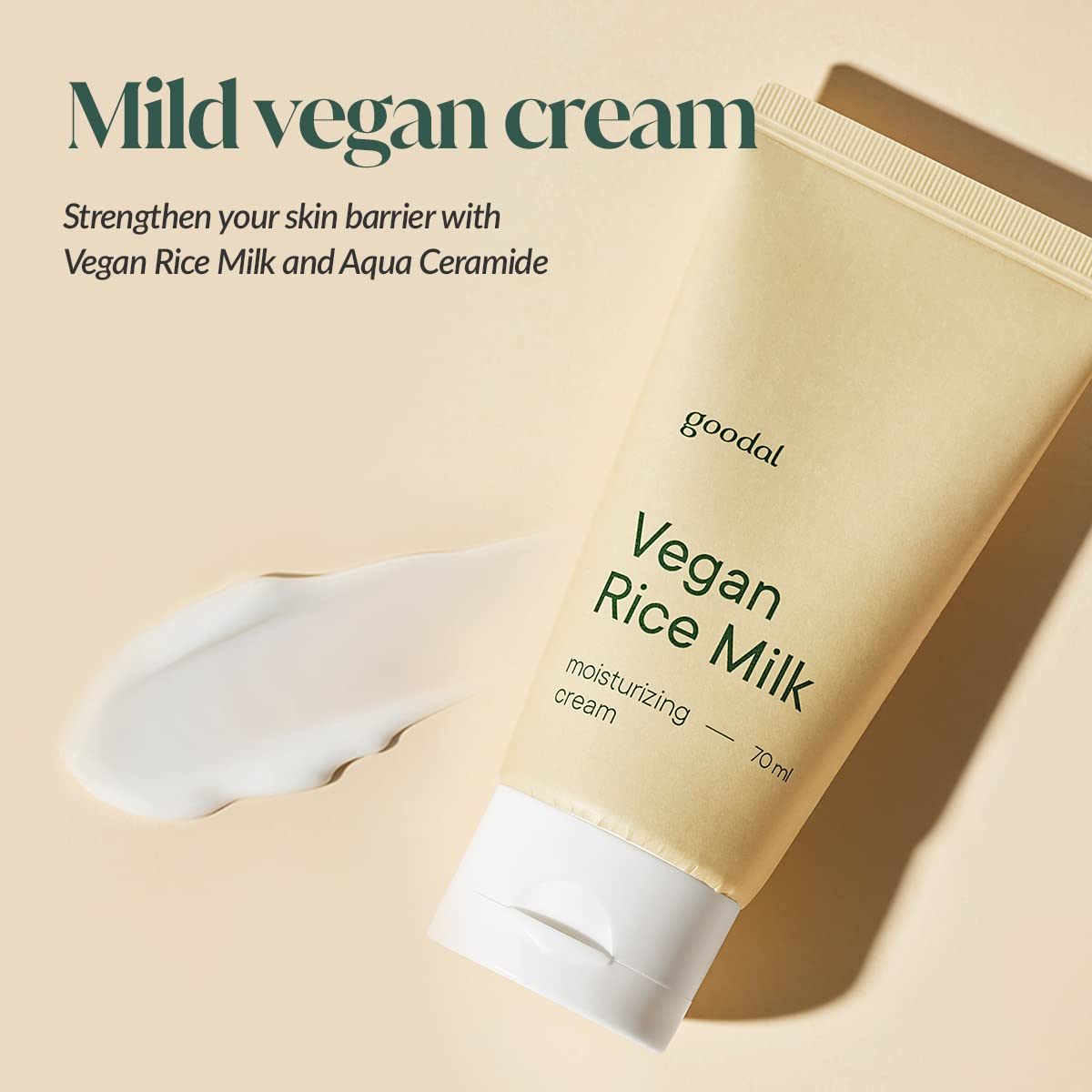 GOODAL silky cream texture close-up for fast absorption benefit