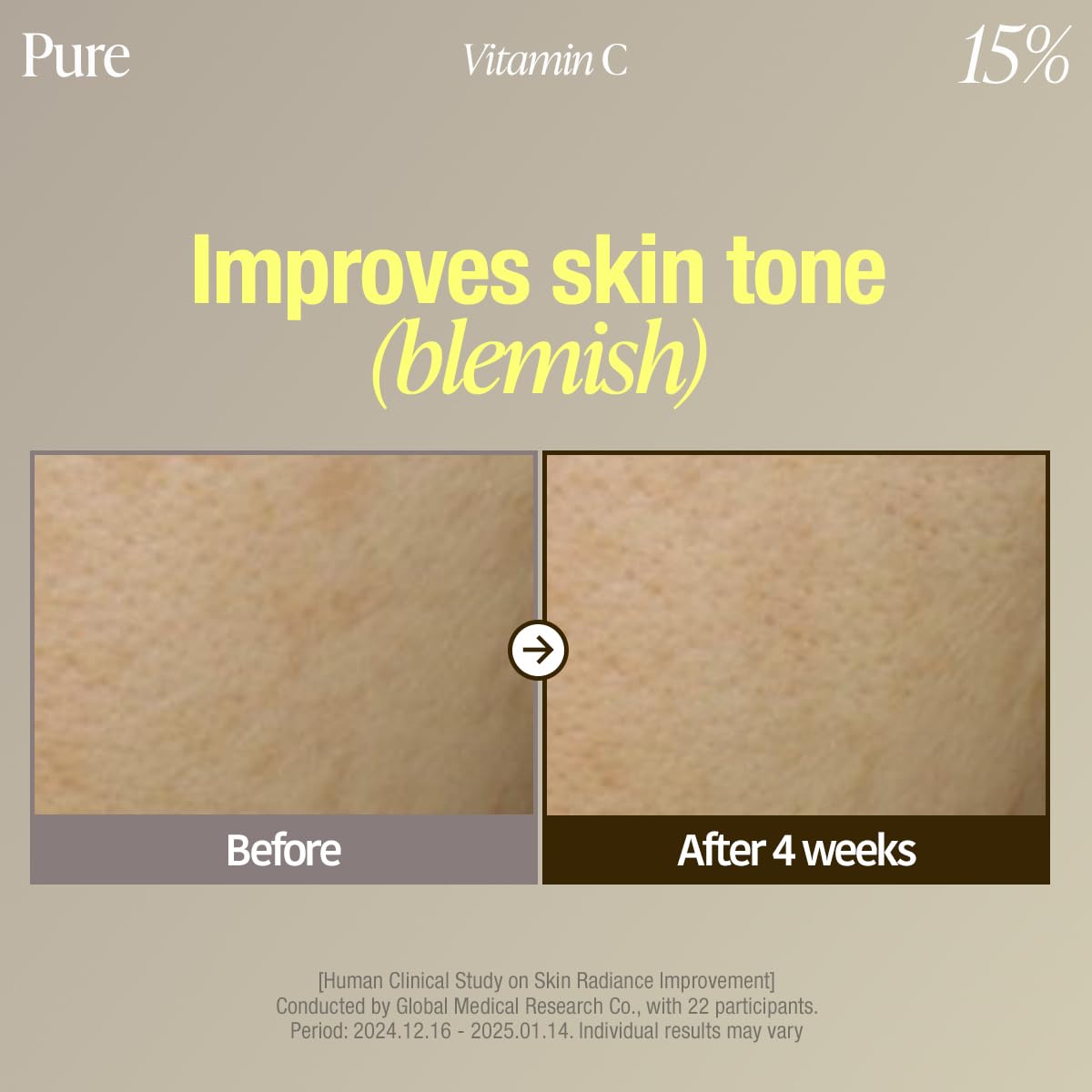GOODAL ampoule applied to hand, illustrates moisturizing finish and skin smoothing