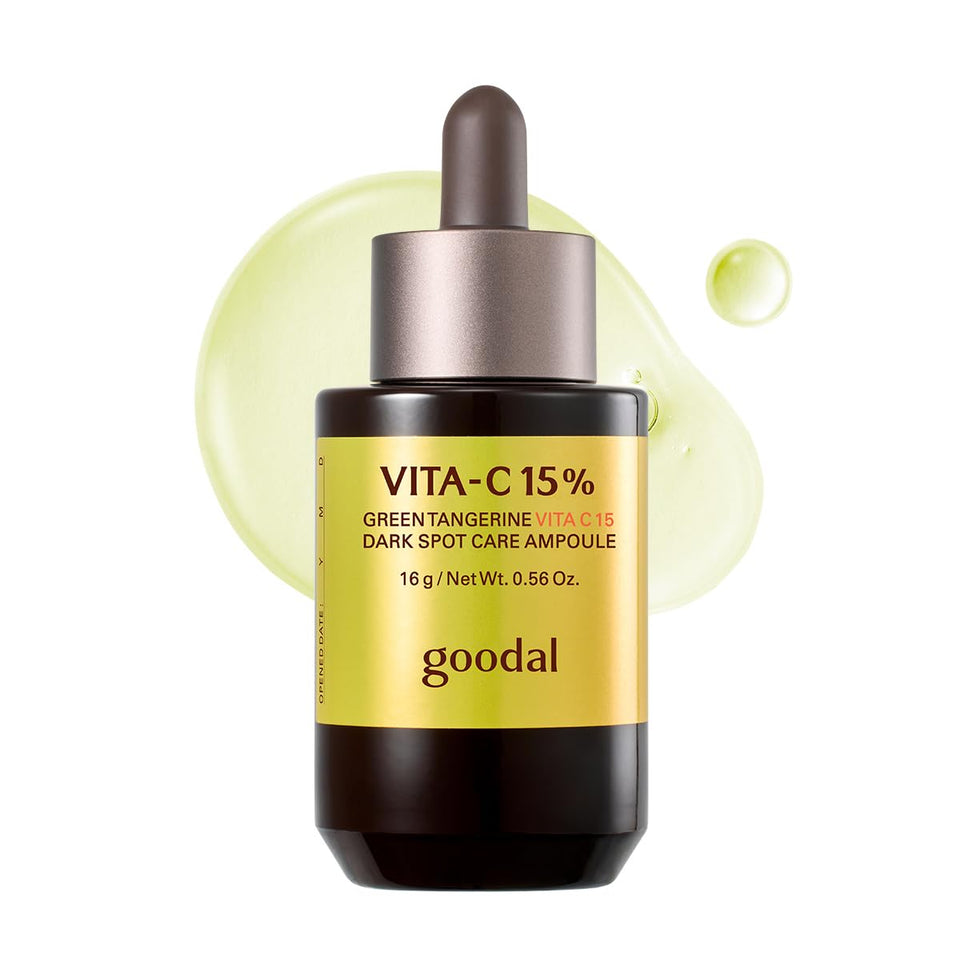GOODAL front packaging showing bottle and box, highlights compact travel size benefit