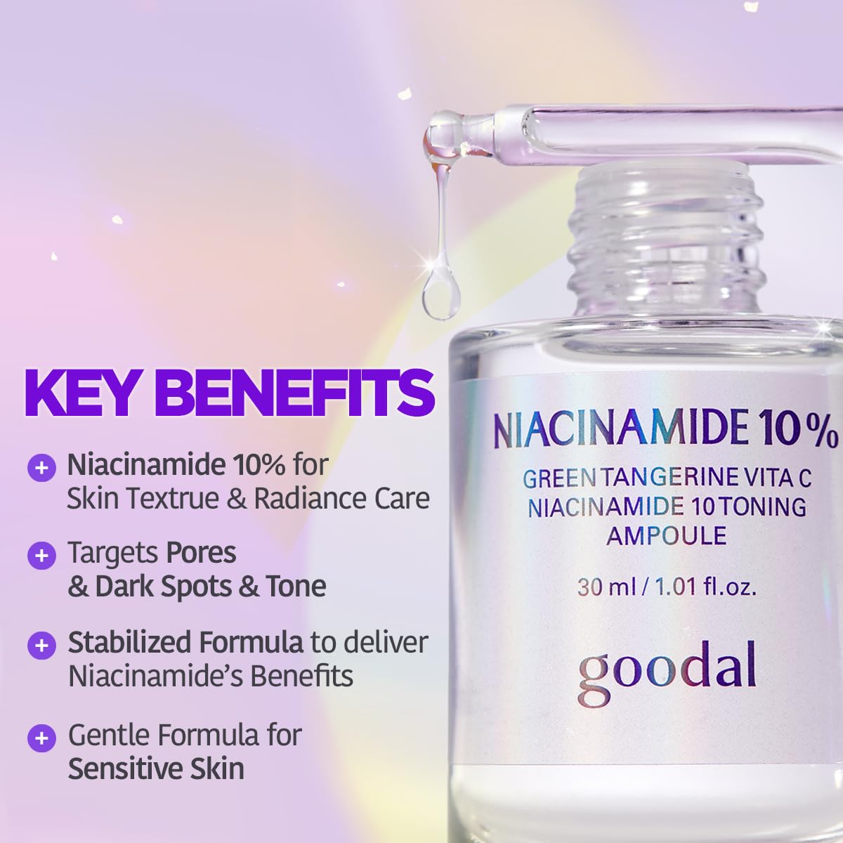 GOODAL 30ml bottle in hand illustrating travel‑friendly compact size