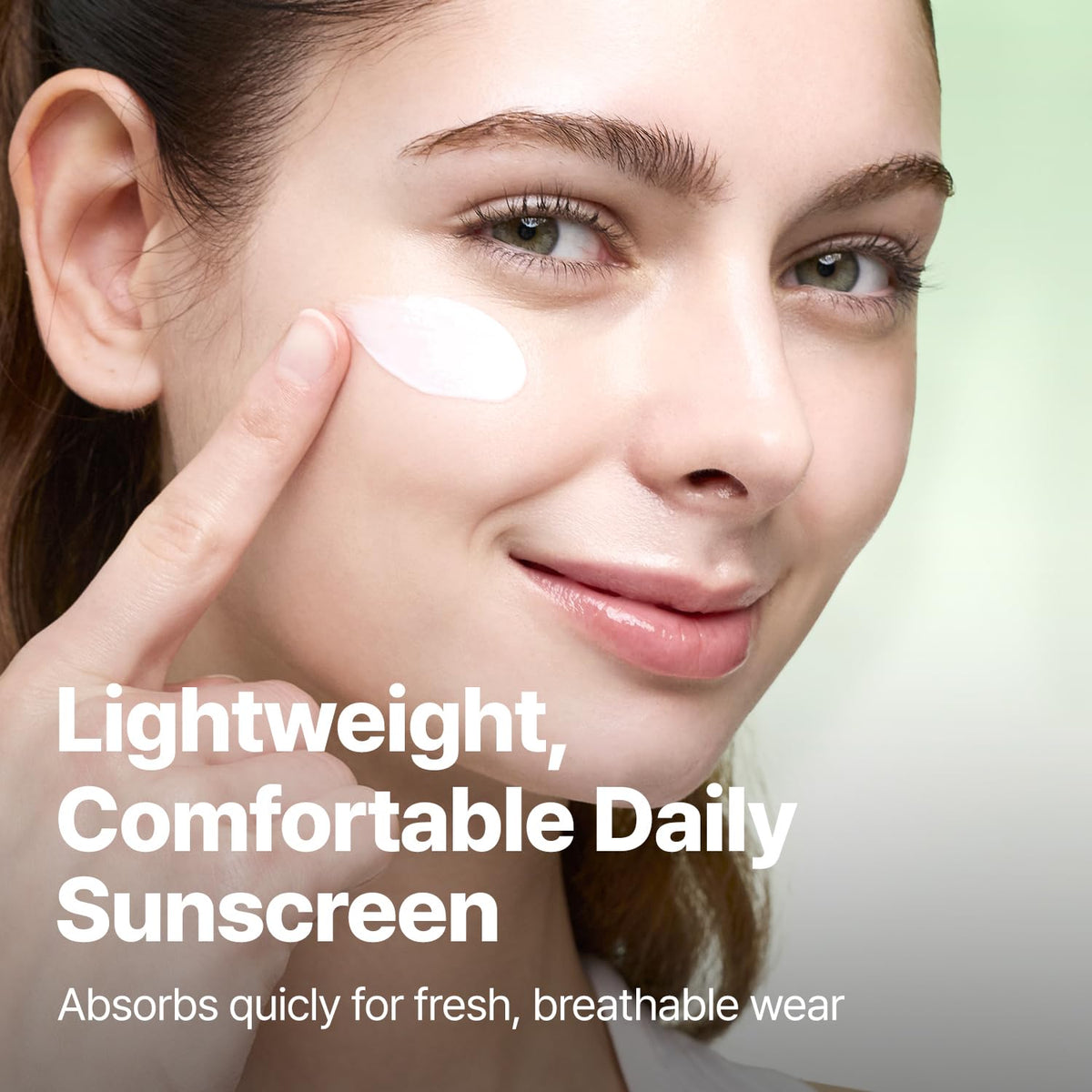 GOODAL sunscreen layered under foundation illustrating smooth makeup compatibility