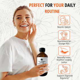 The Goodbye Company 250ml bottle beside everyday items to show real size and convenience