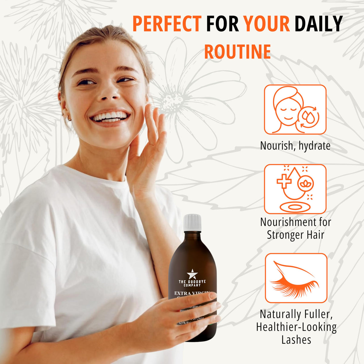 GoodBye Company castor oil pack setup on cloth showing easy at-home wellness use