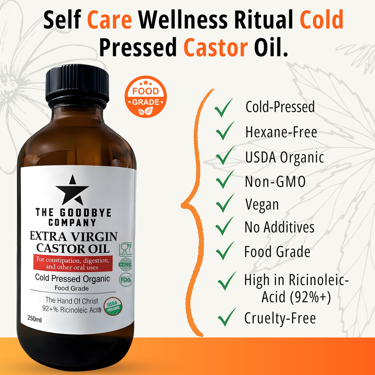 Applying The Goodbye Company castor oil to scalp during massage for healthier-looking hair