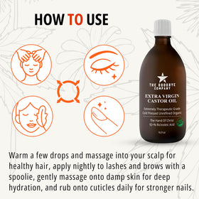 GoodBye Company applied to hair roots demonstrating improved shine and reduced breakage