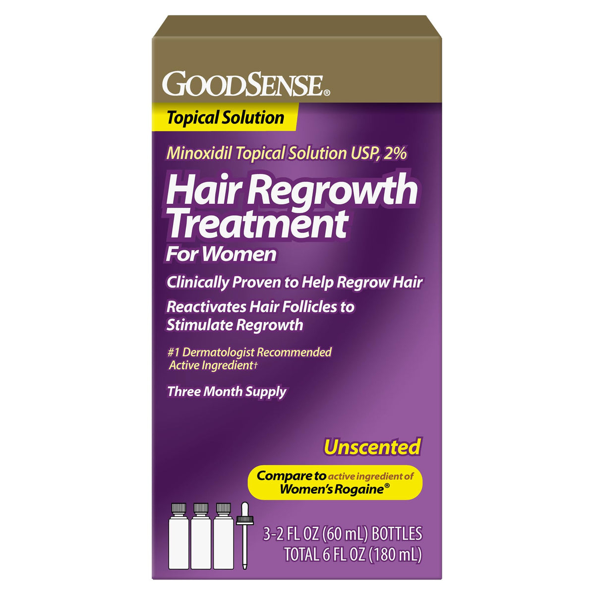 GoodSense front packaging showing bottle and label for easy identification and purchase