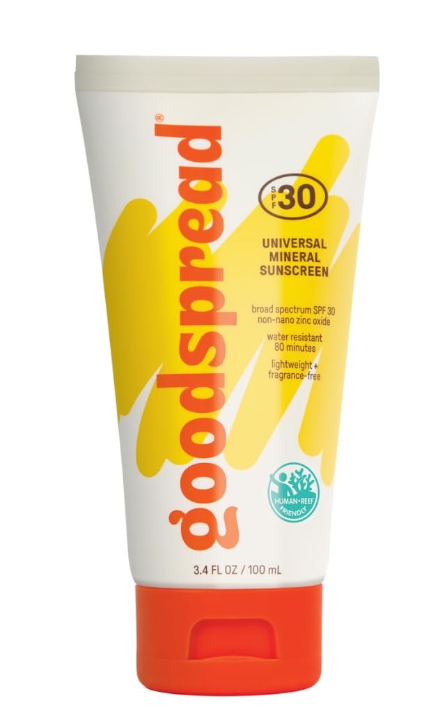 Goodspread front packaging showing clean mineral sunscreen for daily protection
