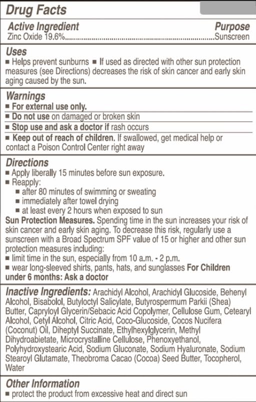 Goodspread ingredient label close-up highlighting non-nano zinc oxide and reef-safe benefit