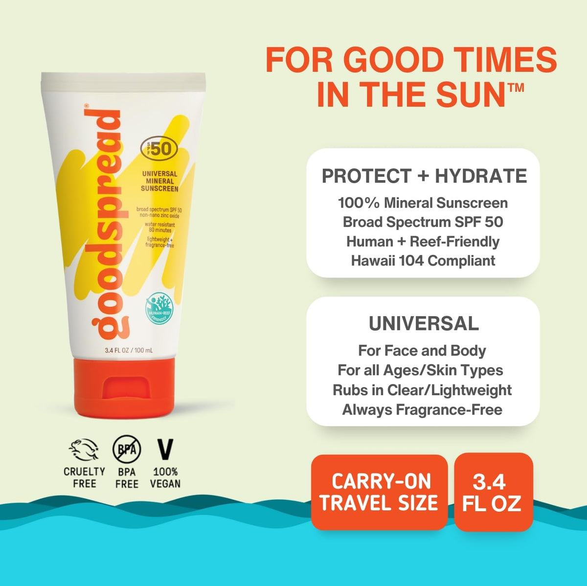 Goodspread texture close-up displaying smooth spreadability and lightweight feel