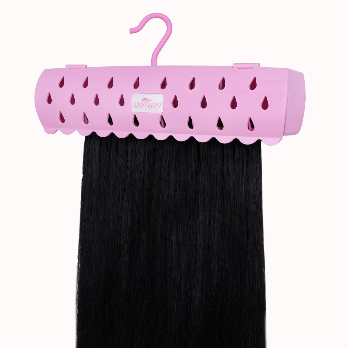 GOO GOO front view of pink holder showing secure grip and compact design
