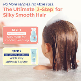 GOONGBE child using shampoo independently with tear-free comfort